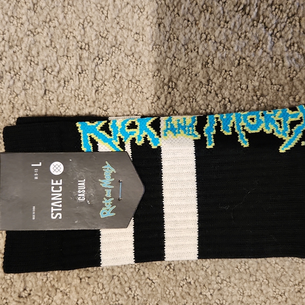 NEW RICK AND MORTY STANCE SOCKS - New with tags attached